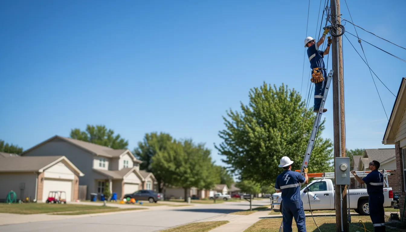 Residential electrician providing installation services in Rush Hill, MO